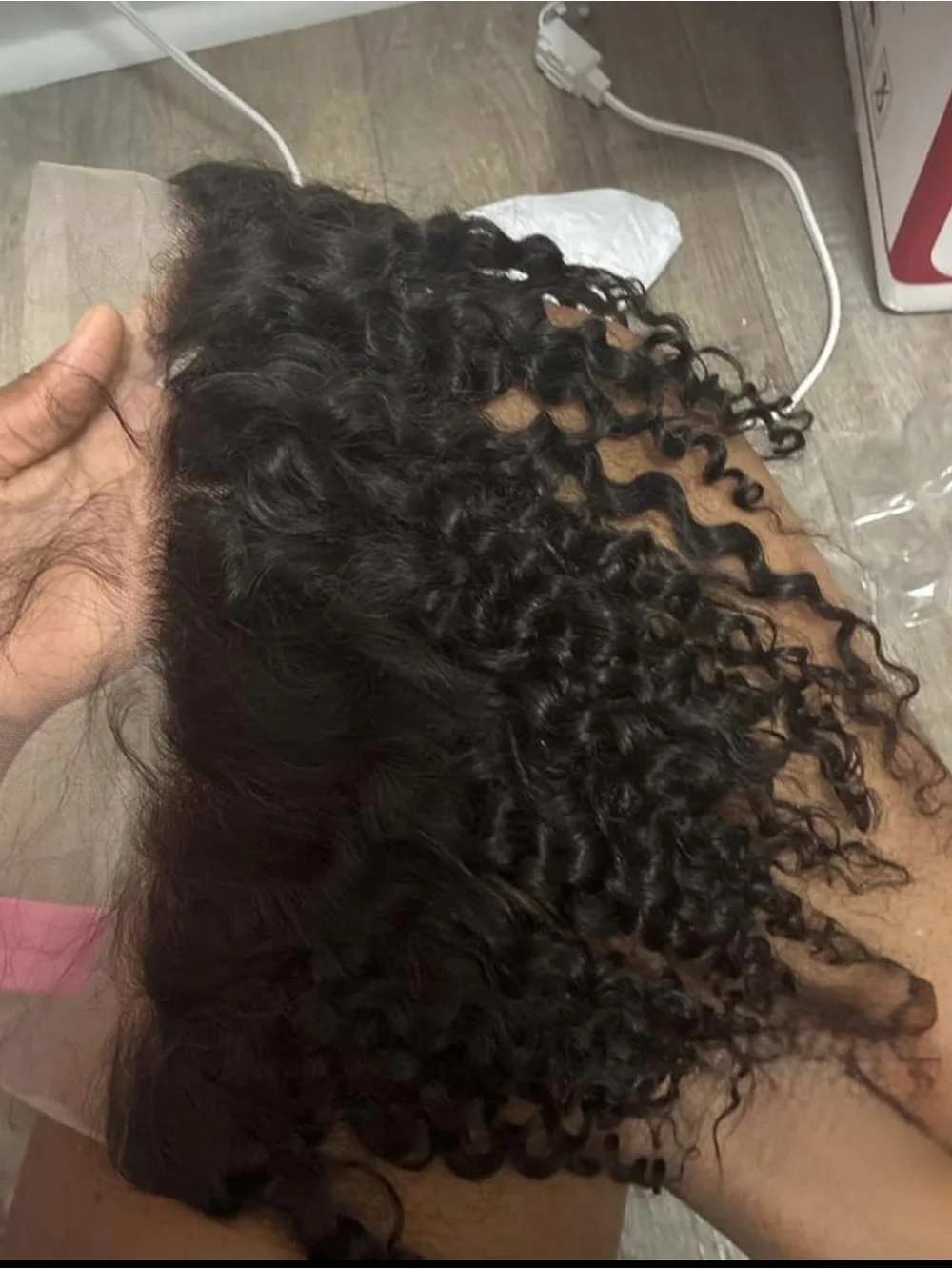 Natural Deep Wave Black Lace Frontal - Seamless Hairline
